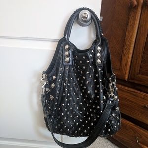 BE&D galaxy garbo black and silver bag